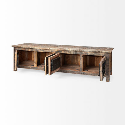 Mercana - Wilton II Reclaimed Wood and Metal Media Console - 67739 view 3