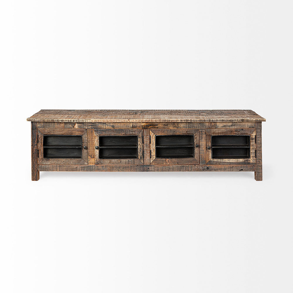 Mercana - Wilton II Reclaimed Wood and Metal Media Console - 67739 view 4