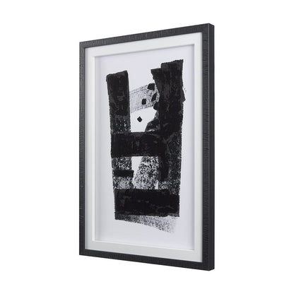 Mercana - Wind I by Mercana Studio a Hand Embellished Textured Framed Art Print Matted under Glass - 14102 view 2