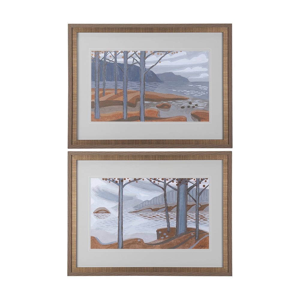 Mercana - Windy Day by Mercana Studio a Hand Embellished Textured Framed Art Print Matted under Glass - 14255 view 8