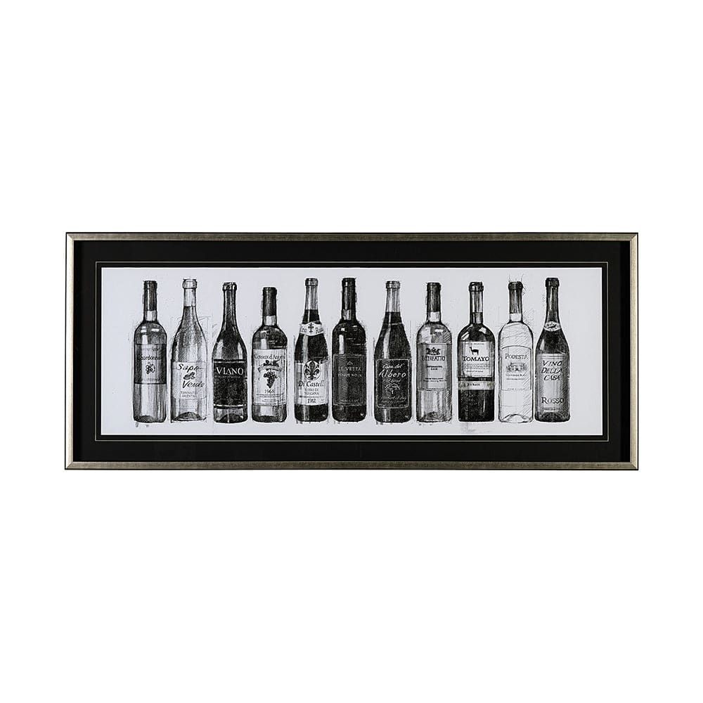 Mercana - Wine Celler Crop v2 by Avery Tillmon a Hand Embellished Textured Framed Art Print Matted under Glass - 13467 view 1