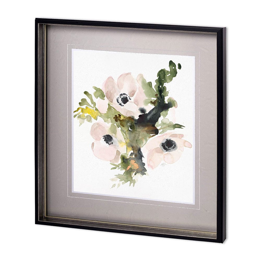 Mercana - winter bouquet 1 by Megan Swartz a Hand Embellished Textured Framed Art Print Matted under Glass - 11450 view 1