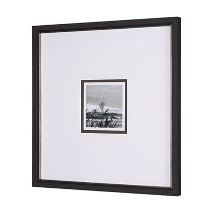 Mercana - Winter Day III by Mercana Studio a Hand Embellished Textured Framed Art Print Matted under Glass - 15188 view 2