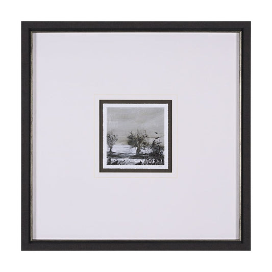 Mercana - Winter Day IV by Mercana Studio a Hand Embellished Textured Framed Art Print Matted under Glass - 15189 view 1