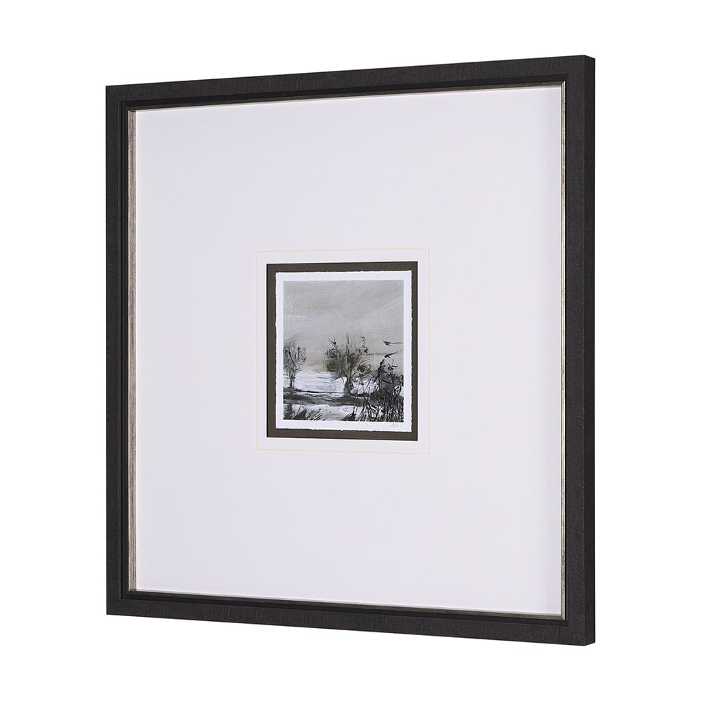 Mercana - Winter Day IV by Mercana Studio a Hand Embellished Textured Framed Art Print Matted under Glass - 15189 view 2