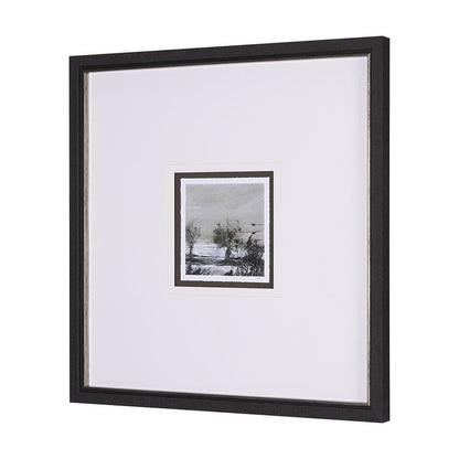 Mercana - Winter Day IV by Mercana Studio a Hand Embellished Textured Framed Art Print Matted under Glass - 15189 view 2