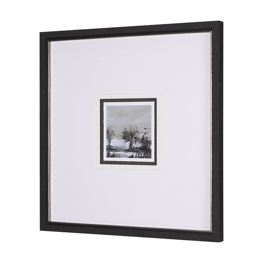 Mercana - Winter Day IV by Mercana Studio a Hand Embellished Textured Framed Art Print Matted under Glass - 15189 view 2