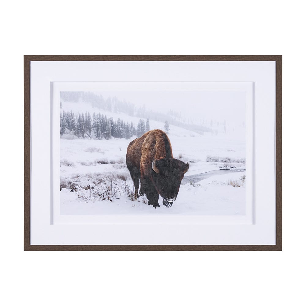 Mercana - Winter in Paradise by Gary Blatter a Hand Embellished Textured Framed Art Print Matted under Glass - 15385 view 1