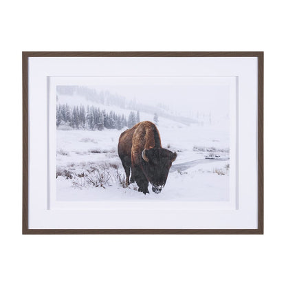 Mercana - Winter in Paradise by Gary Blatter a Hand Embellished Textured Framed Art Print Matted under Glass - 15385 view 1
