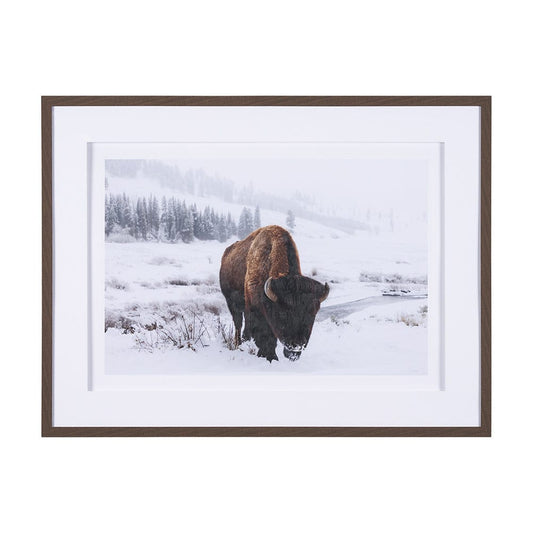 Mercana - Winter in Paradise by Gary Blatter a Hand Embellished Textured Framed Art Print Matted under Glass - 15385 view 1