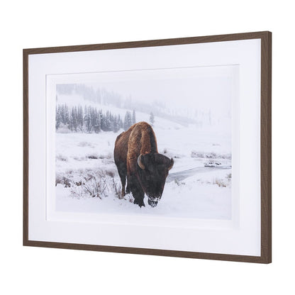 Mercana - Winter in Paradise by Gary Blatter a Hand Embellished Textured Framed Art Print Matted under Glass - 15385 view 2
