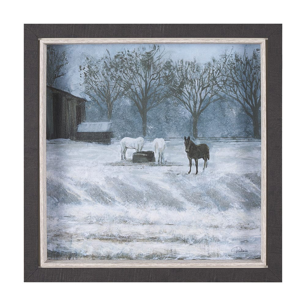 Mercana - Winter On The Farm I by Mercana Studio a Hand Embellished Framed Art Print - 15598 view 1