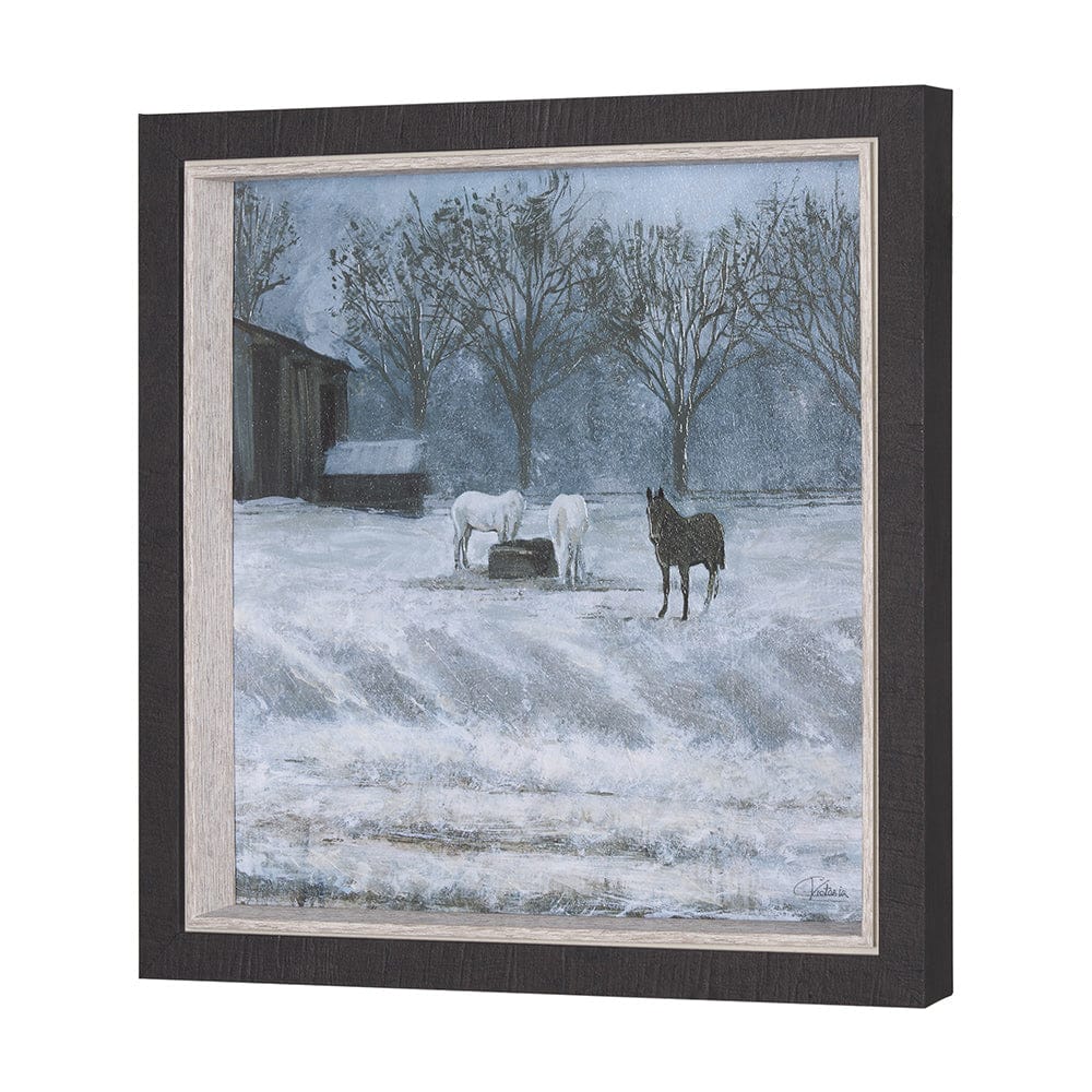 Mercana - Winter On The Farm I by Mercana Studio a Hand Embellished Framed Art Print - 15598 view 2