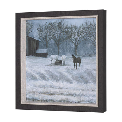 Mercana - Winter On The Farm I by Mercana Studio a Hand Embellished Framed Art Print - 15598 view 2