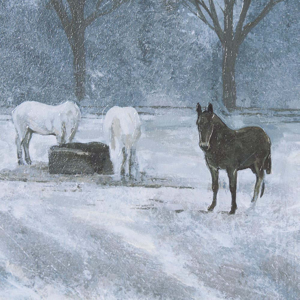Mercana - Winter On The Farm I by Mercana Studio a Hand Embellished Framed Art Print - 15598 view 6