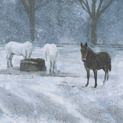 Mercana - Winter On The Farm I by Mercana Studio a Hand Embellished Framed Art Print - 15598 view 6