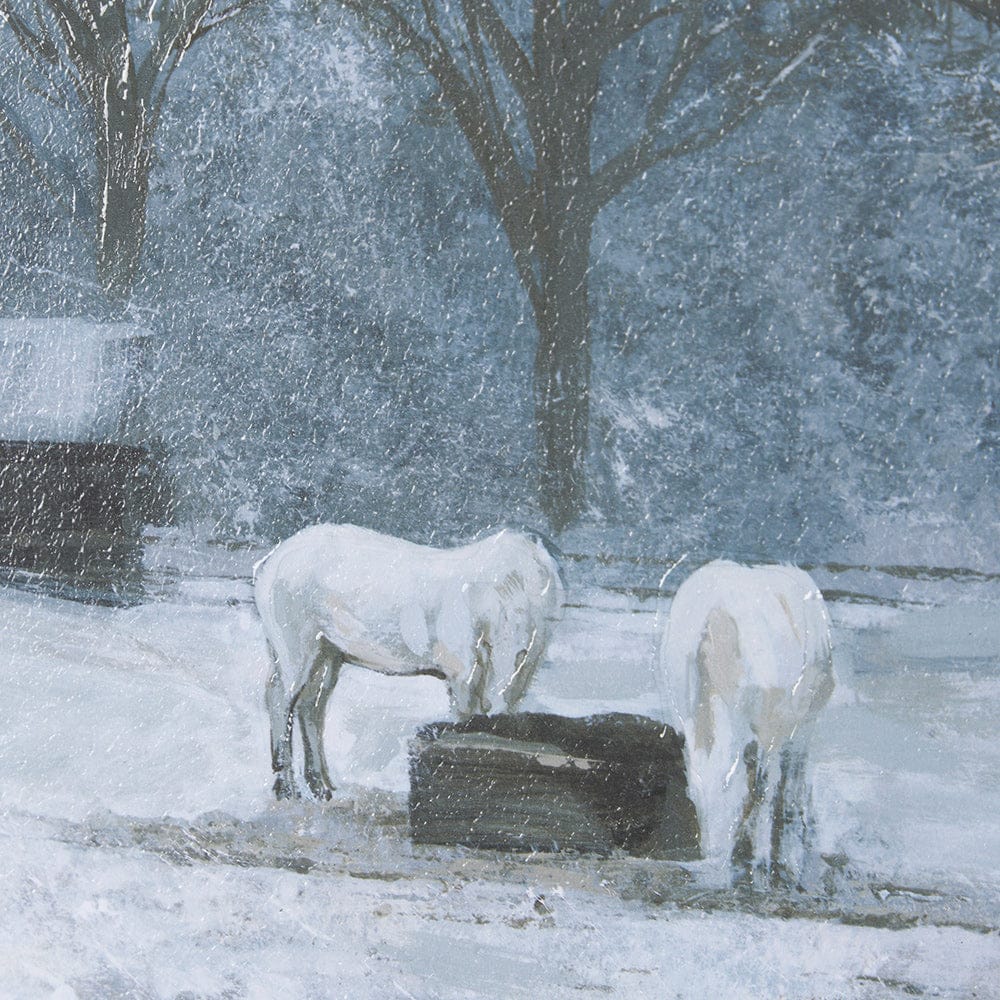 Mercana - Winter On The Farm I by Mercana Studio a Hand Embellished Framed Art Print - 15598 view 7