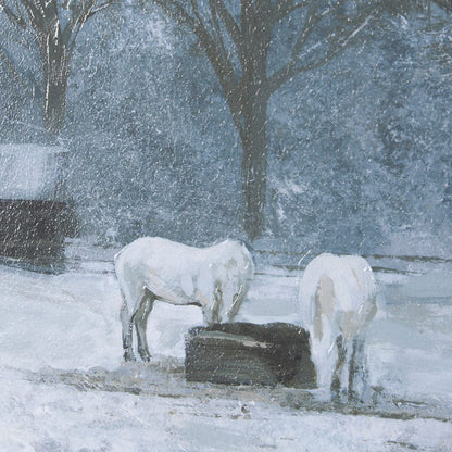 Mercana - Winter On The Farm I by Mercana Studio a Hand Embellished Framed Art Print - 15598 view 7