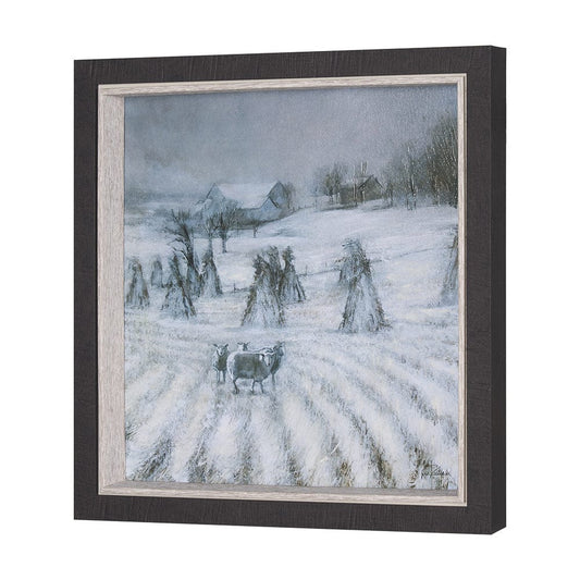 Mercana - Winter On The Farm II by Mercana Studio a Hand Embellished Framed Art Print - 15599 view 2