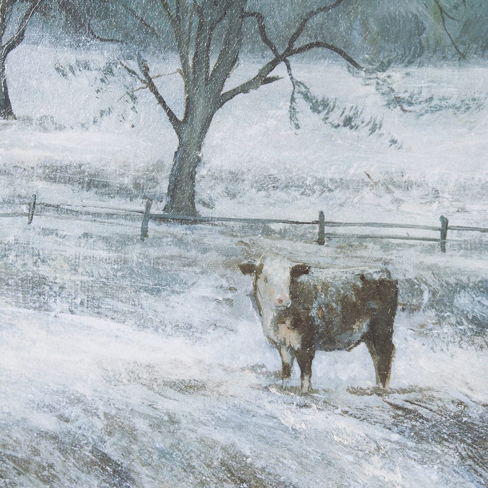 Mercana - Winter On The Farm III by Mercana Studio a Hand Embellished Framed Art Print - 15600 view 6