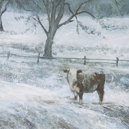 Mercana - Winter On The Farm III by Mercana Studio a Hand Embellished Framed Art Print - 15600 view 6