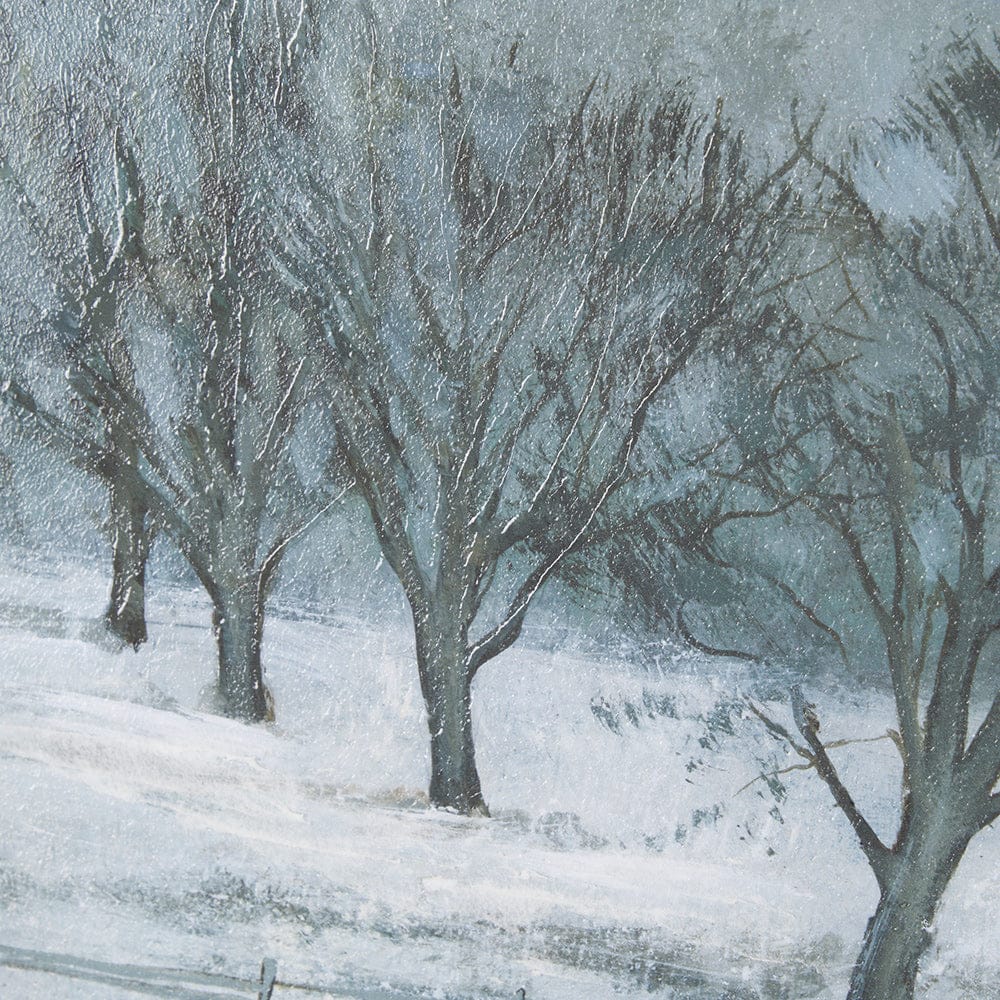 Mercana - Winter On The Farm III by Mercana Studio a Hand Embellished Framed Art Print - 15600 view 7