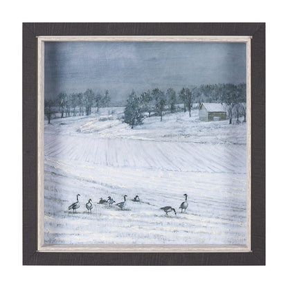 Mercana - Winter On The Farm IV by Mercana Studio a Hand Embellished Framed Art Print - 15601 view 1