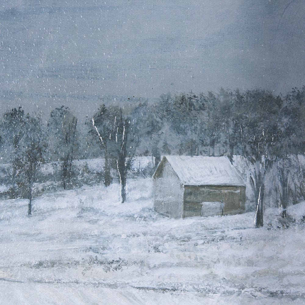 Mercana - Winter On The Farm IV by Mercana Studio a Hand Embellished Framed Art Print - 15601 view 7