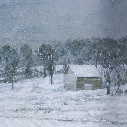 Mercana - Winter On The Farm IV by Mercana Studio a Hand Embellished Framed Art Print - 15601 view 7