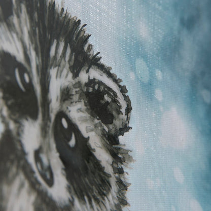 Mercana - Winter Racoon by Mercana Studio a Hand Embellished Textured Canvas - 102030-L view 6