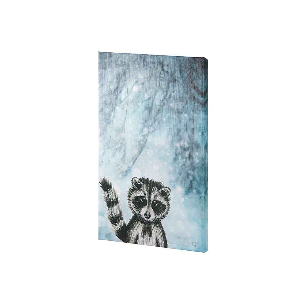 Mercana - Winter Racoon by Mercana Studio a Hand Embellished Textured Canvas - 102030-S view 2