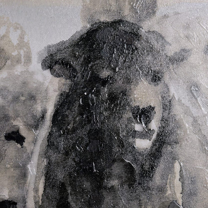 Mercana - Winter Sheeps II by Stellar Design Studio a Hand Embellished Textured Canvas - 101768-L view 4