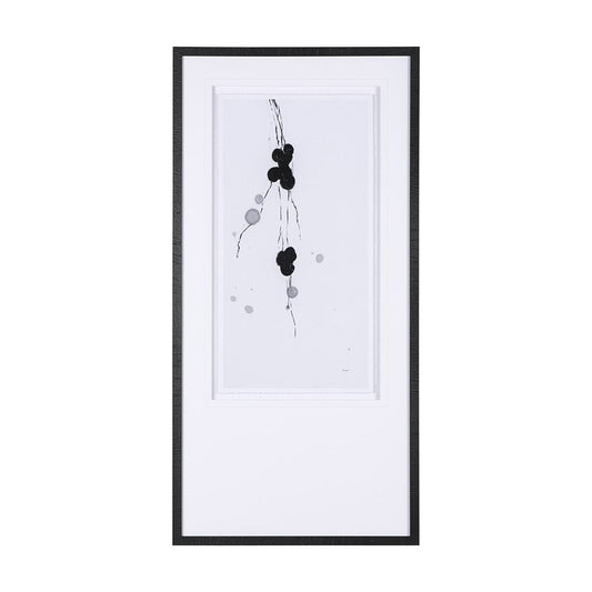 Mercana - Winterberries III by Mercana Studio a Hand Embellished Textured Framed Art Print Matted under Glass - 14814 view 1