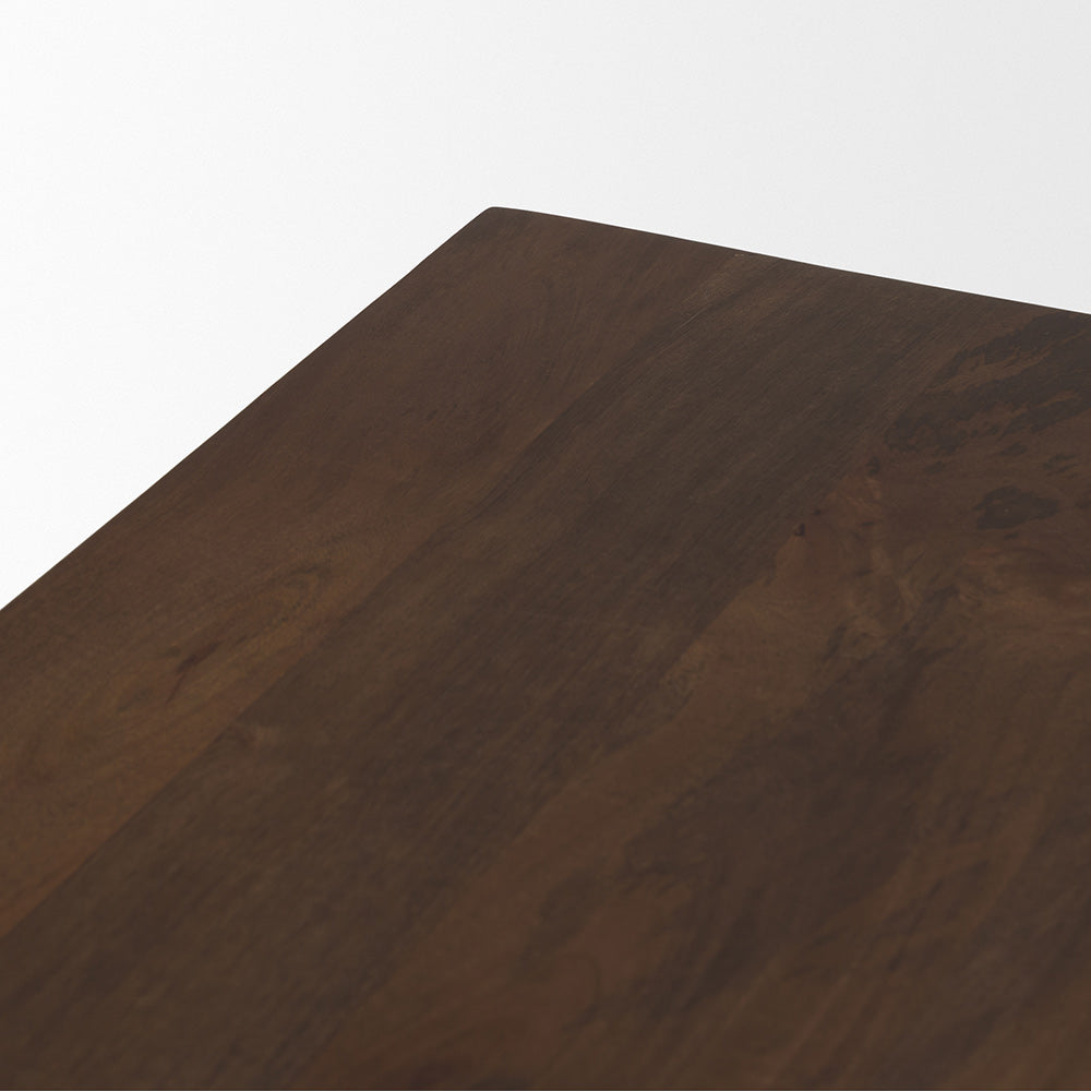 Mercana - Wolcott Rectangular Dark Brown Solid Wood Bench - 71019 view 5