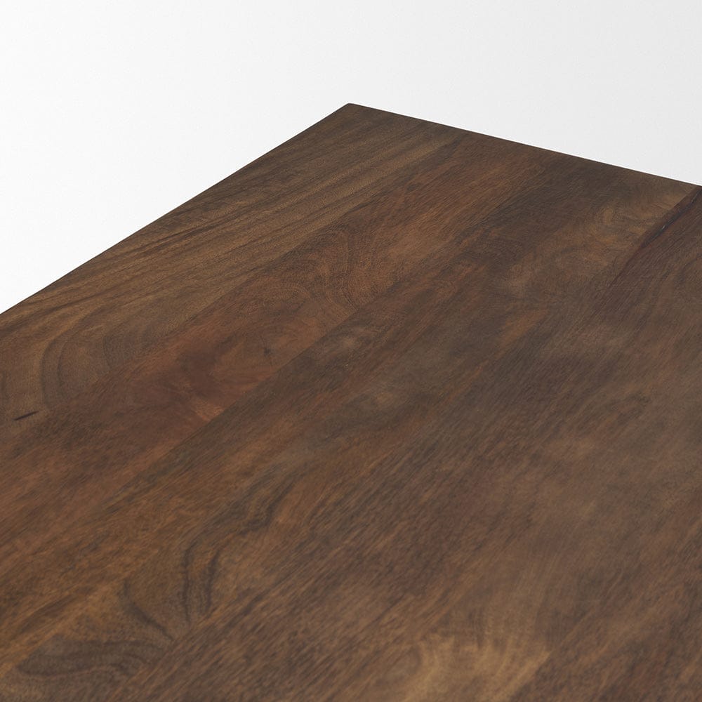 Mercana - Wolcott Rectangular Dark Brown Solid Wood Dining Table - 71018-AB view 5