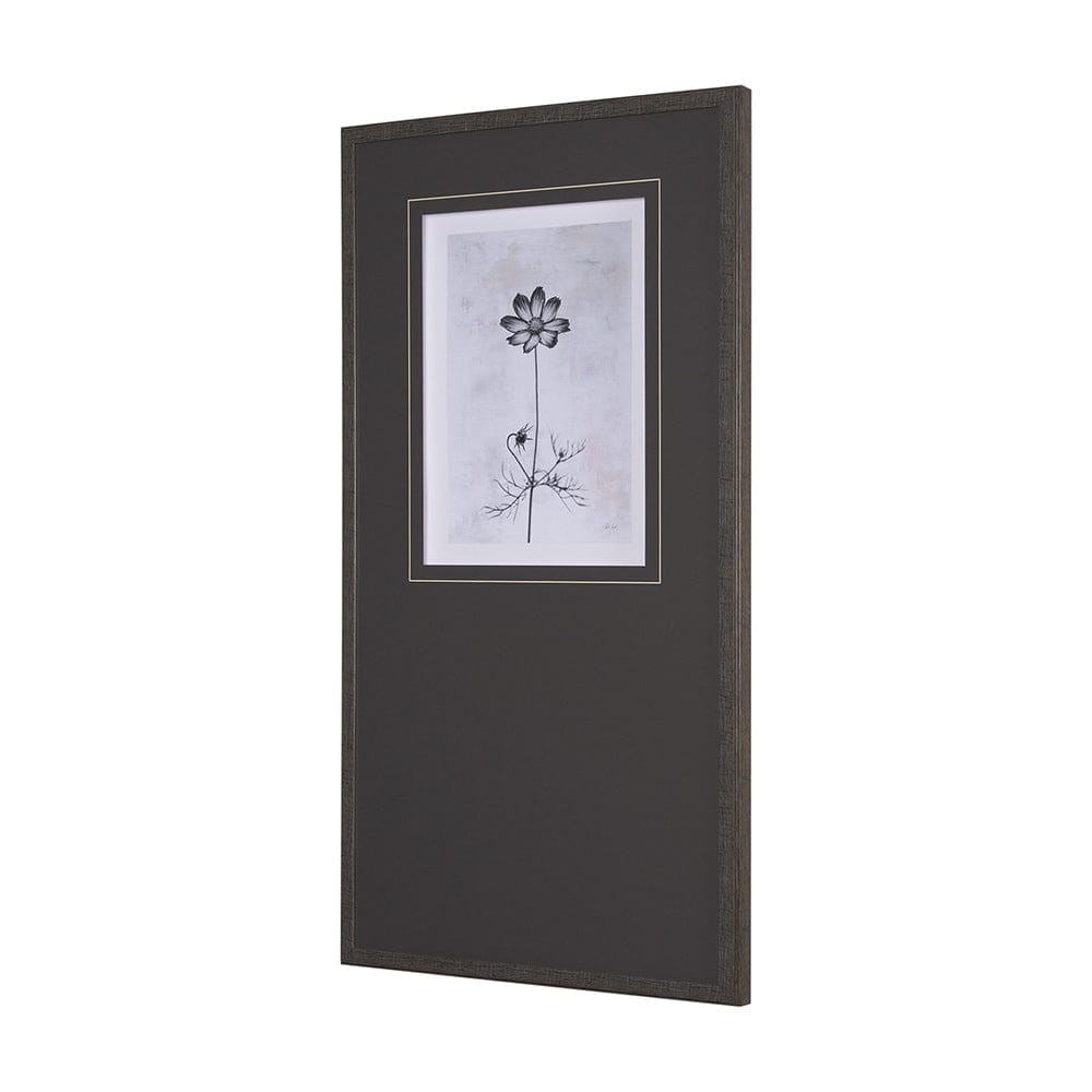 Mercana - Wonderful Wildflowers XVI Neutral by Deborah Revell a Hand Embellished Framed Art Print Matted under - 15712 view 2