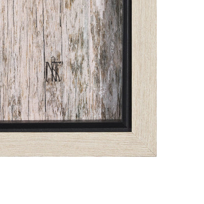 Mercana - Wood Grain Sea Plant I by Mercana Studio a Hand Embellished Textured Framed Art Print - 15205 view 3
