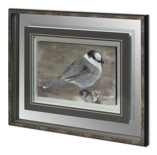 Mercana - Woodland Animal Bird by Stephan Fontaine Hand Embellished Framed Art Print Matted under Glass - 11645 view 1