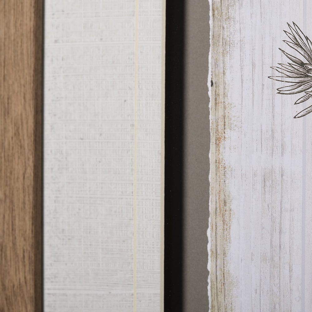 Mercana - Woodland Chart III by Sue Schlabach a Hand Embellished Textured Framed Art Print Matted under Glass - 13073 view 6