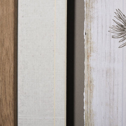 Mercana - Woodland Chart III by Sue Schlabach a Hand Embellished Textured Framed Art Print Matted under Glass - 13073 view 6