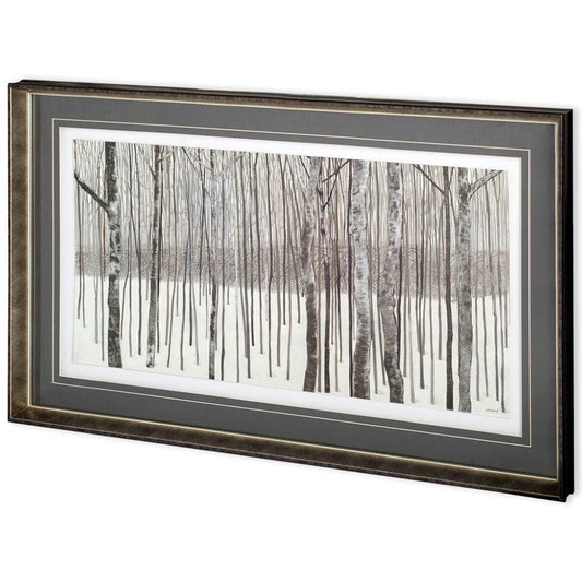 Mercana - Woods in Winter by Kathrine Lovell a Framed Art Print Matted under Glass - 10849 view 1