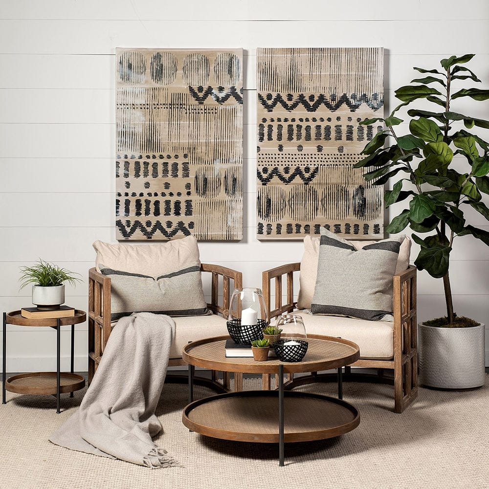 Mercana - Wool and Silk I by Tom Reeves a Hand Embellished Textured Canvas - 101863-L view 2