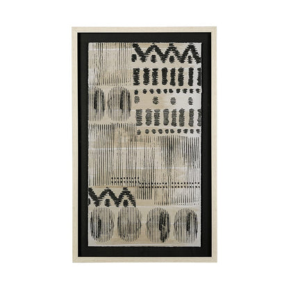 Mercana - Wool and Silk I by Tom Reeves a Hand Embellished Textured Framed Art Print Matted under Glass - 13556 view 1