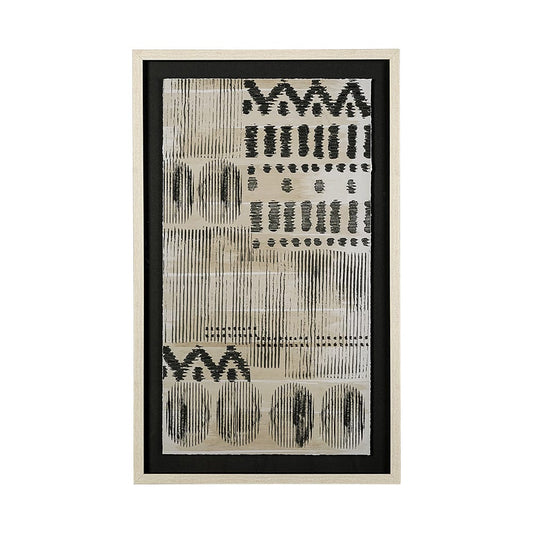 Mercana - Wool and Silk I by Tom Reeves a Hand Embellished Textured Framed Art Print Matted under Glass - 13556 view 1