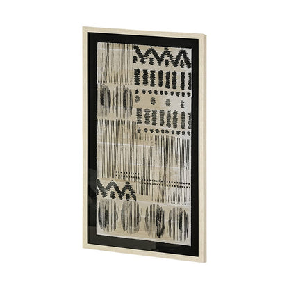 Mercana - Wool and Silk I by Tom Reeves a Hand Embellished Textured Framed Art Print Matted under Glass - 13556 view 2