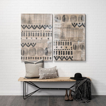 Mercana - Wool and Silk II by Tom Reeves a Hand Embellished Textured Canvas - 101864-L view 3