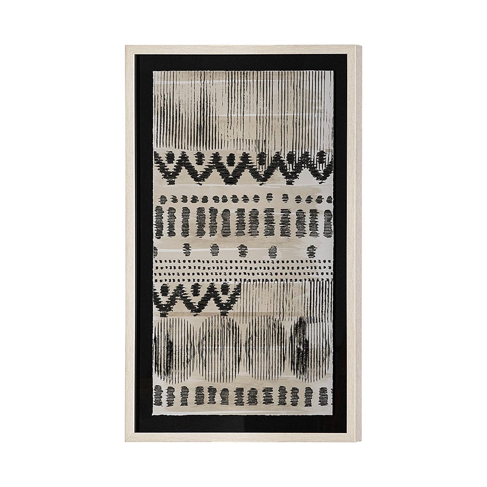 Mercana - Wool and Silk II by Tom Reeves a Hand Embellished Textured Framed Art Print Matted under Glass - 13557 view 1