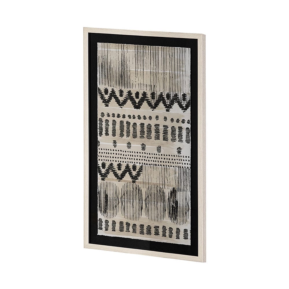 Mercana - Wool and Silk II by Tom Reeves a Hand Embellished Textured Framed Art Print Matted under Glass - 13557 view 2