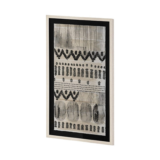 Mercana - Wool and Silk II by Tom Reeves a Hand Embellished Textured Framed Art Print Matted under Glass - 13557 view 2