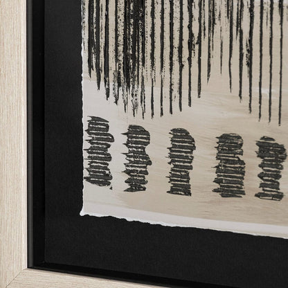 Mercana - Wool and Silk II by Tom Reeves a Hand Embellished Textured Framed Art Print Matted under Glass - 13557 view 5